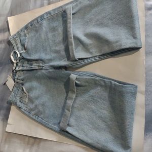 BNWT Macy McCoy light wash high waisted straight leg denim jeans size small